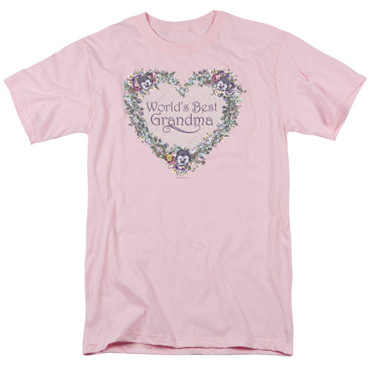 Worlds Best Grandma - Short Sleeve Adult 18 - 1 - Pink T-shirt