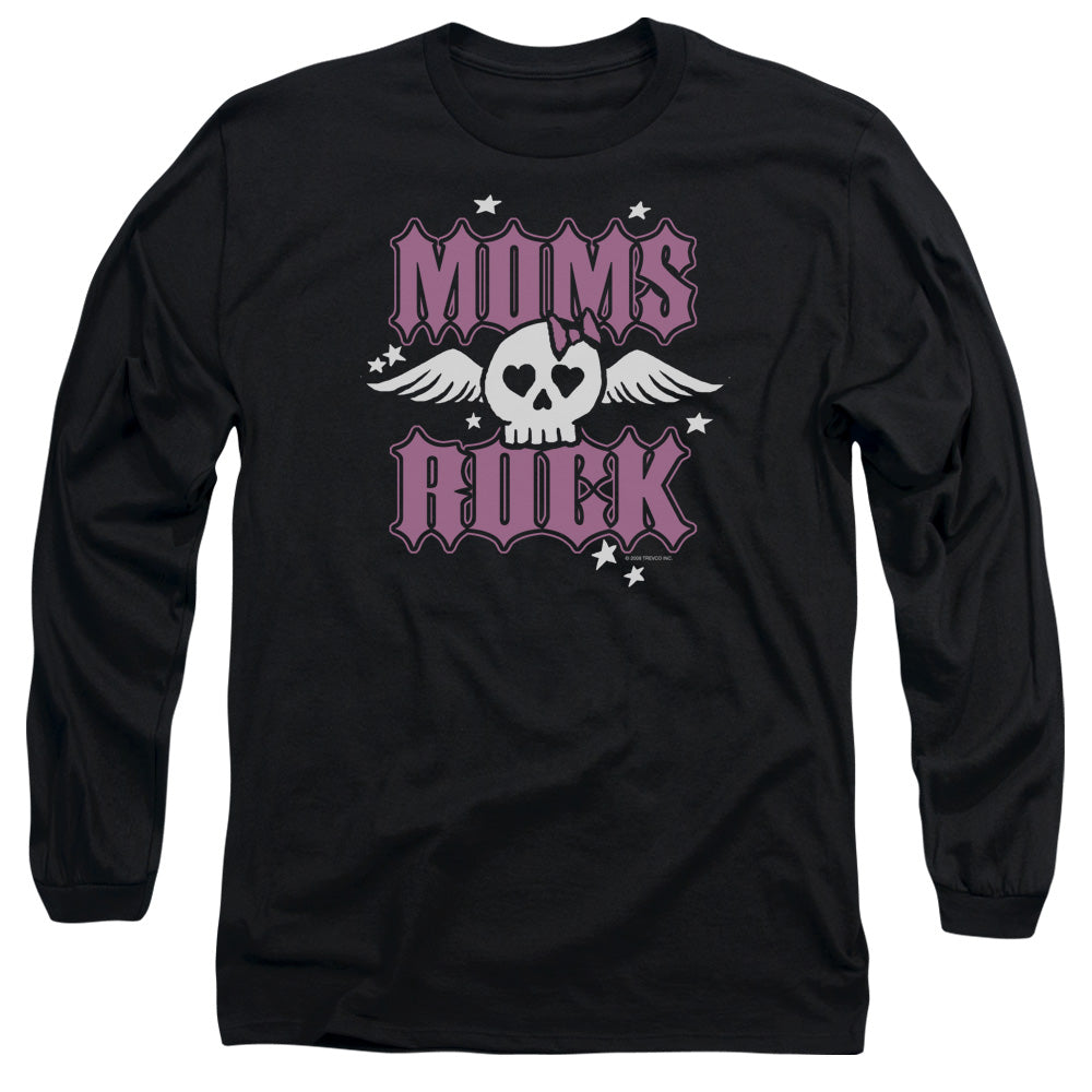 Moms Rock - Long Sleeve Adult 18 - 1 - Black T-shirt