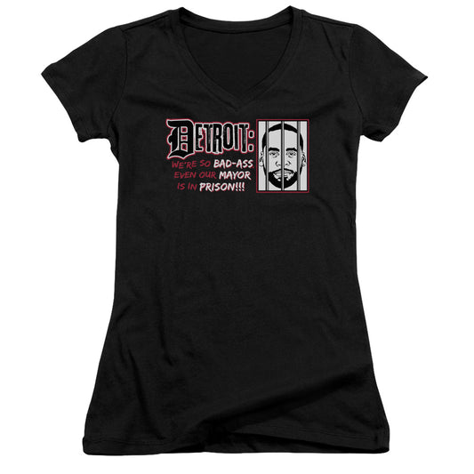 Bad Ass - Junior V-neck - Black