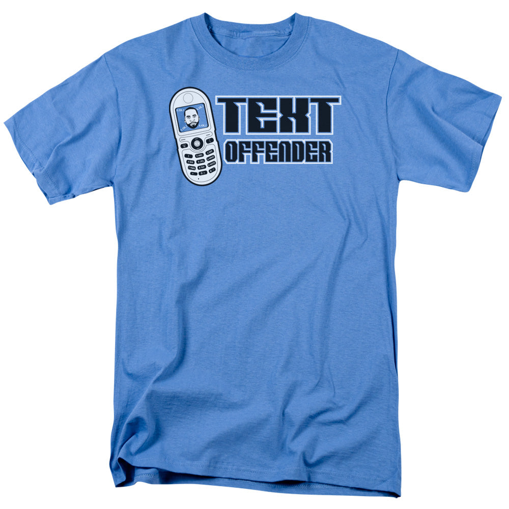 Text Offender - Short Sleeve Adult 18 - 1 - Carolina Blue T-shirt