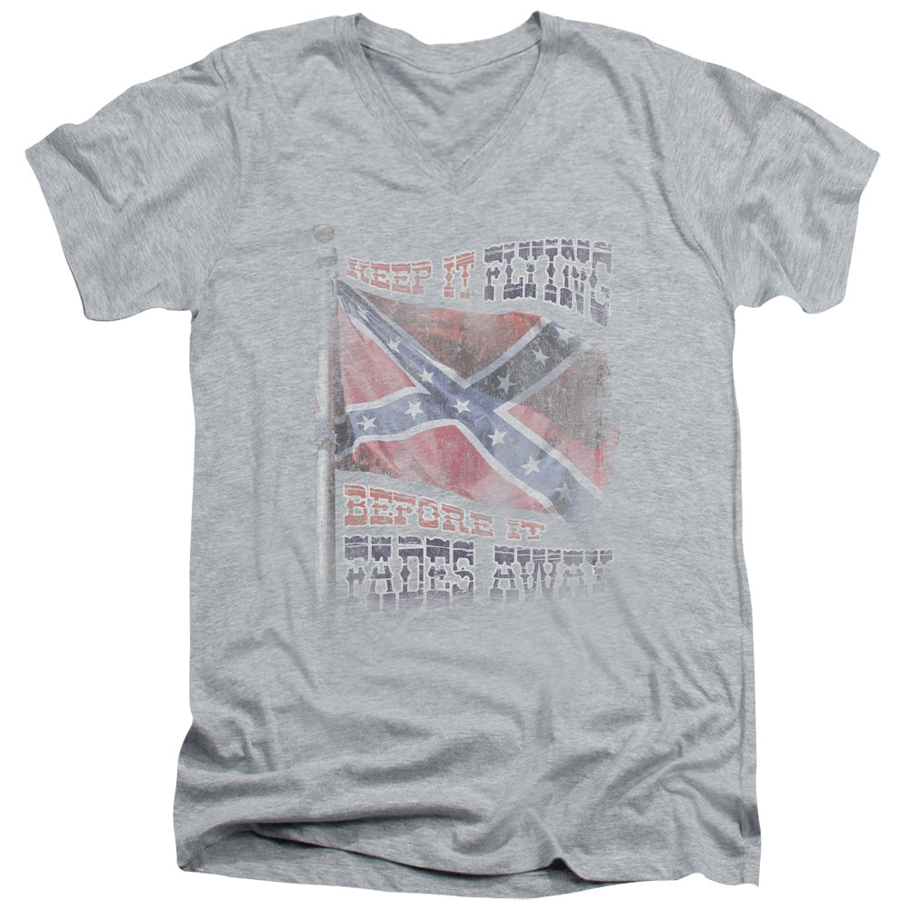 Keep Flying - Short Sleeve Adult V-neck - Athletic Heather T-shirt