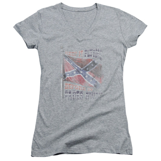 Keep Flying - Junior V-neck - Athletic Heather