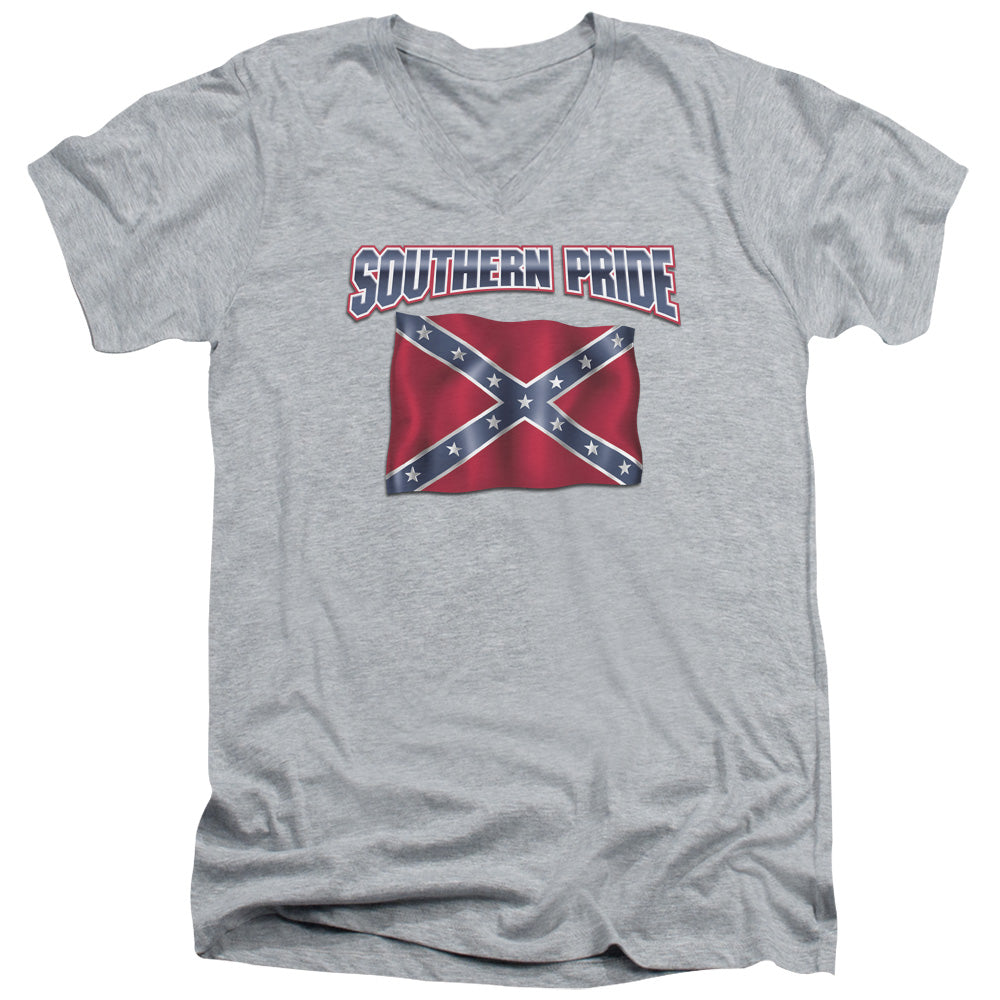 Sourthern Pride - Short Sleeve Adult V-neck - Athletic Heather T-shirt