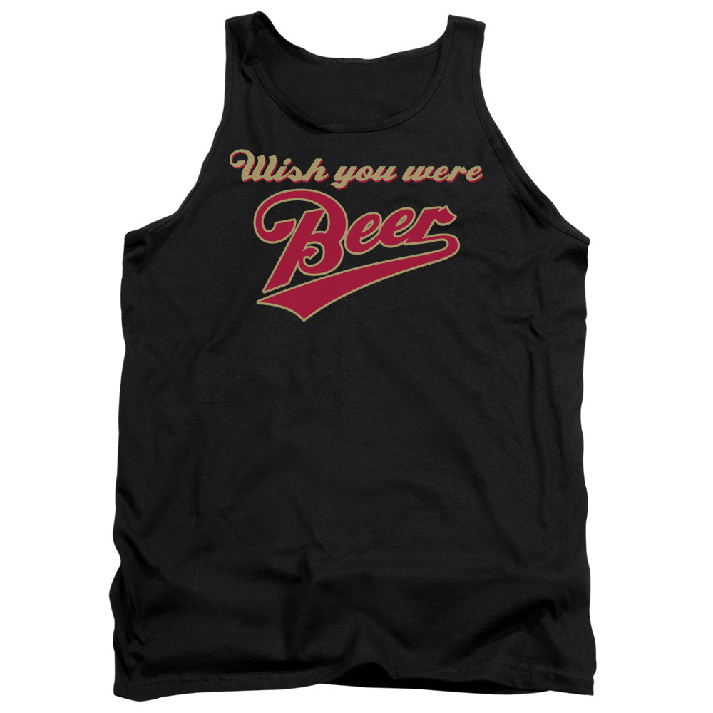 Wish You Were Beer - Adult Tank - Black
