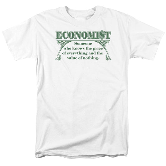 Economist Knows The Price - Short Sleeve Adult 18 - 1 - White T-shirt
