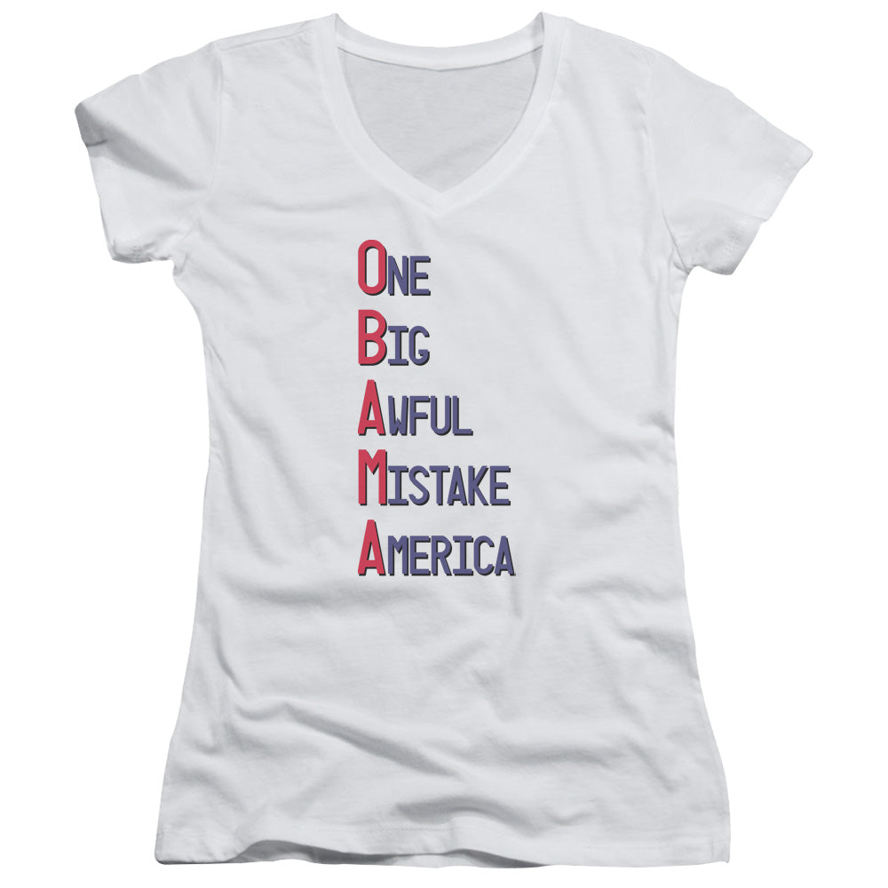 One Big Awful - Junior V-neck - White