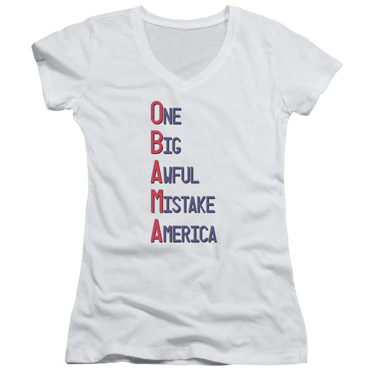 One Big Awful - Junior V-neck - White