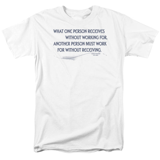 One Person Receives - Short Sleeve Adult 18 - 1 - White T-shirt