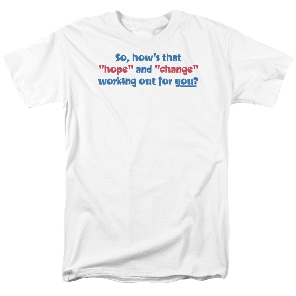 Hope And Change - Short Sleeve Adult 18 - 1 - White T-shirt