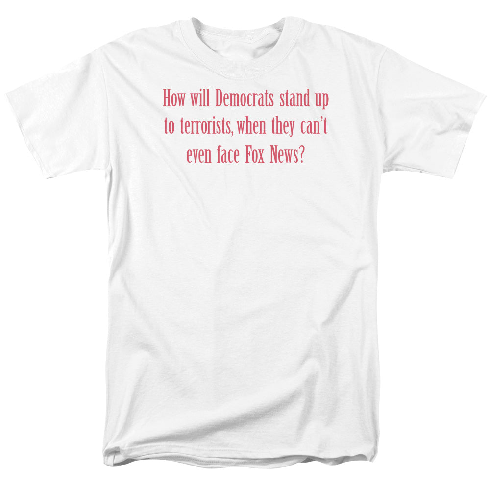 Democrats Vs Fox News - Short Sleeve Adult 18 - 1 - White T-shirt