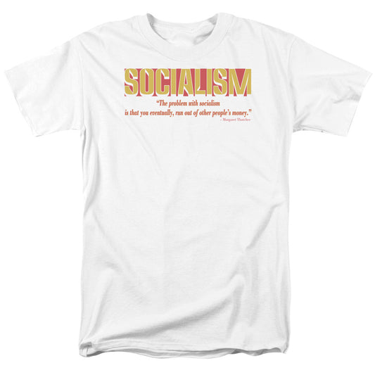 Problem With Socialism - Short Sleeve Adult 18 - 1 - White T-shirt