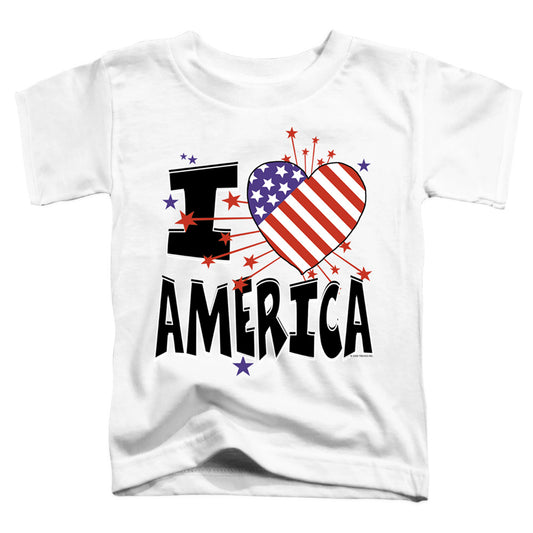 I HEART AMERICA -   TODDLER TEE - WHITE - T-Shirt