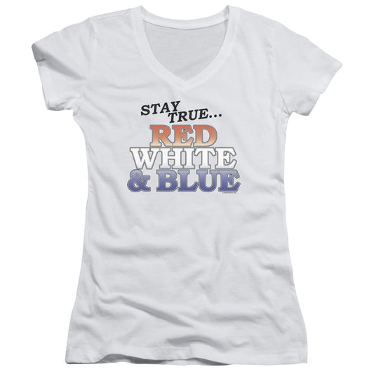 True Colors - Junior V-neck - White