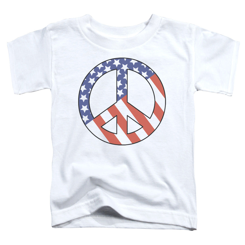 Patriot Peace - Short Sleeve Toddler Tee - White T-shirt