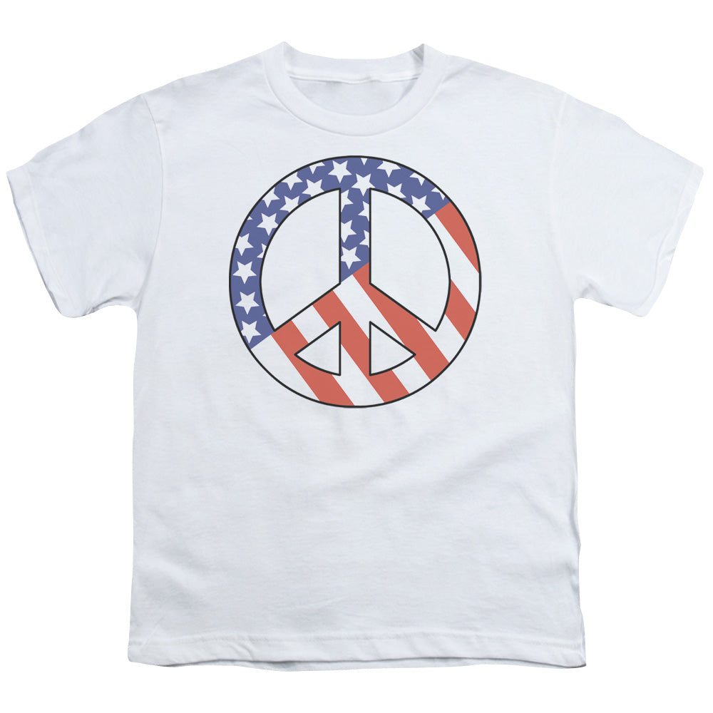 Patriot Peace - Short Sleeve Youth 18 - 1 - White T-shirt