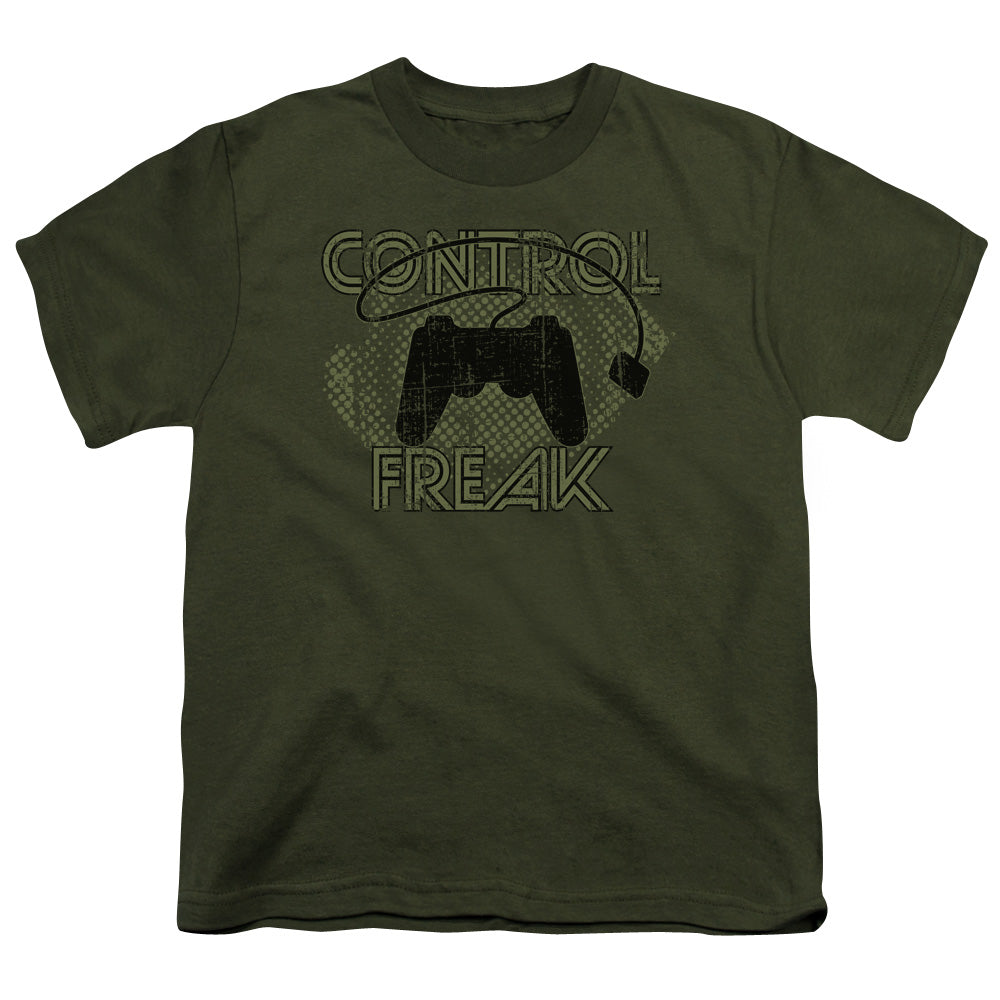 CONTROL FREAK -   YOUTH 18/1 - MILITARY GREEN T-Shirt