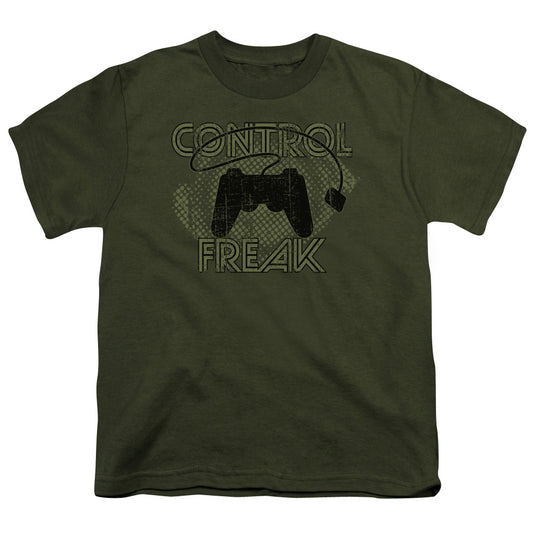 CONTROL FREAK -   YOUTH 18/1 - MILITARY GREEN T-Shirt