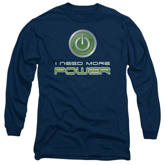 More Power - Long Sleeve Adult 18 - 1 - Navy T-shirt
