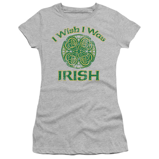 Irish Wish - Short Sleeve Junior Sheer - Athletic Heather T-shirt