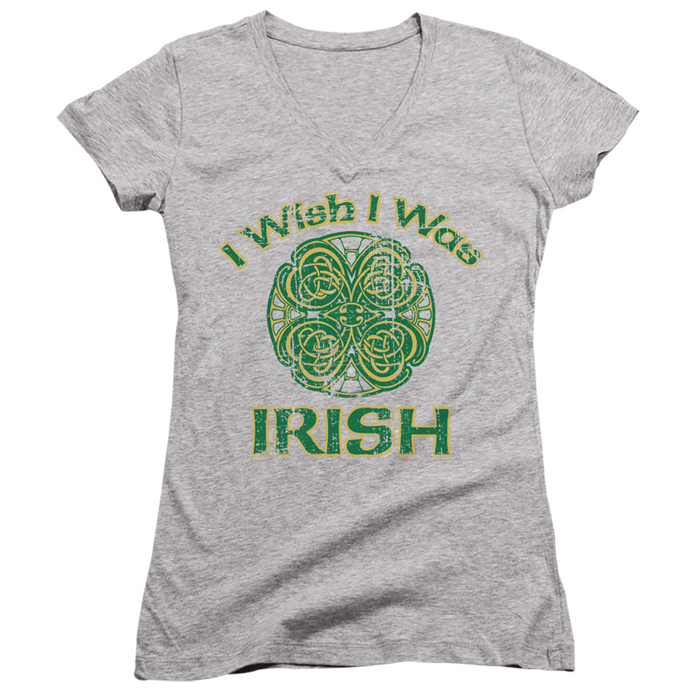 Irish Wish-junior V-neck - Athletic Heather