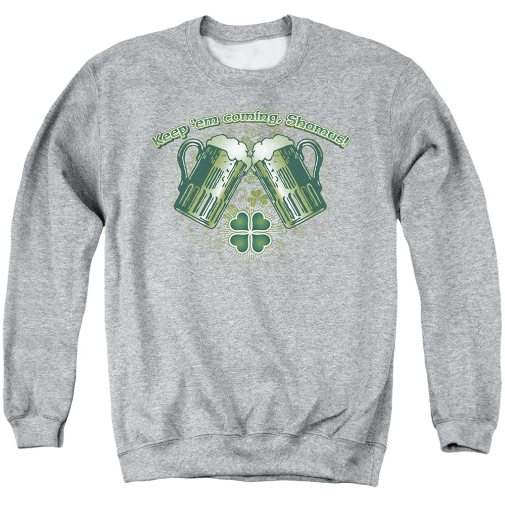 Green Beer - Adult Crewneck Sweatshirt - Athletic Heather