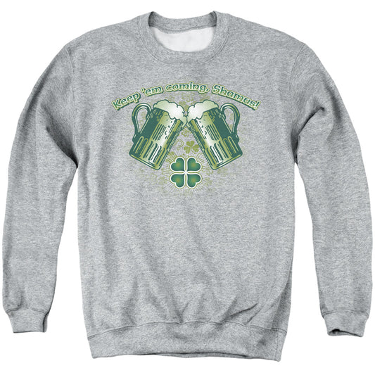 Green Beer - Adult Crewneck Sweatshirt - Athletic Heather