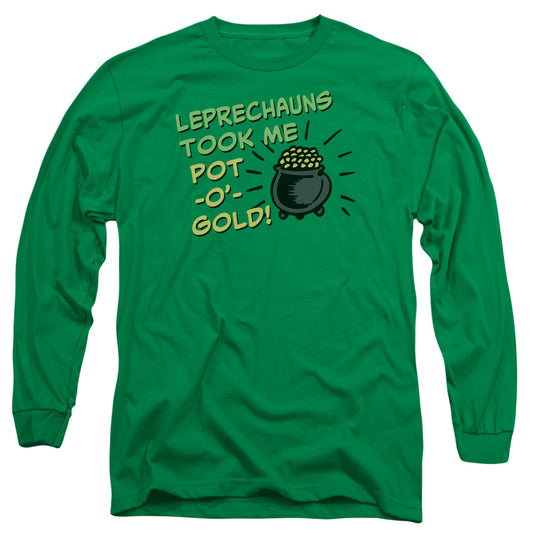Merry Thieves - Long Sleeve Adult 18 - 1 - Kelly Green T-shirt