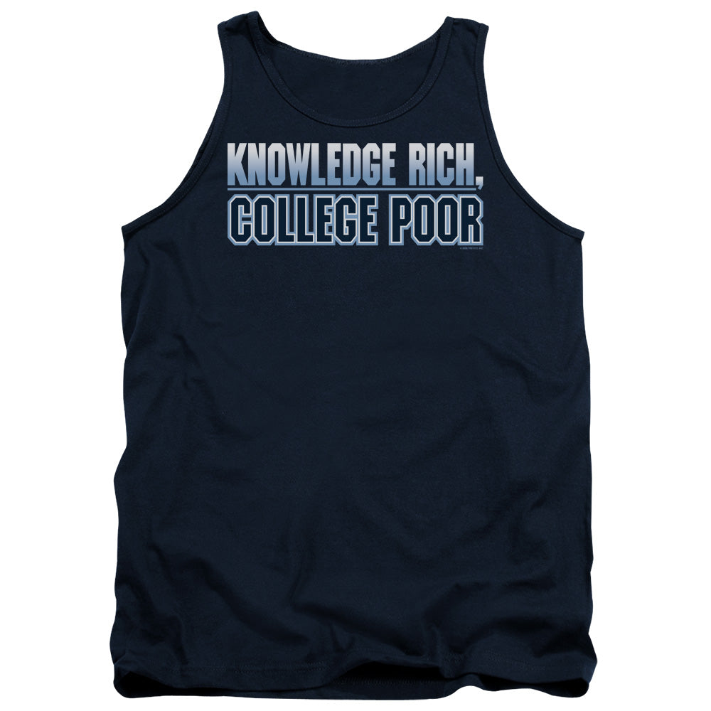 College Poor - Adult Tank - Navy