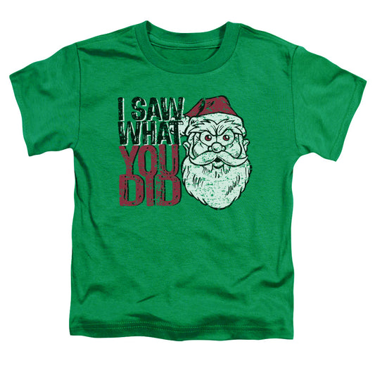 I Saw You - Short Sleeve Toddler Tee - Kelly Green T-shirt