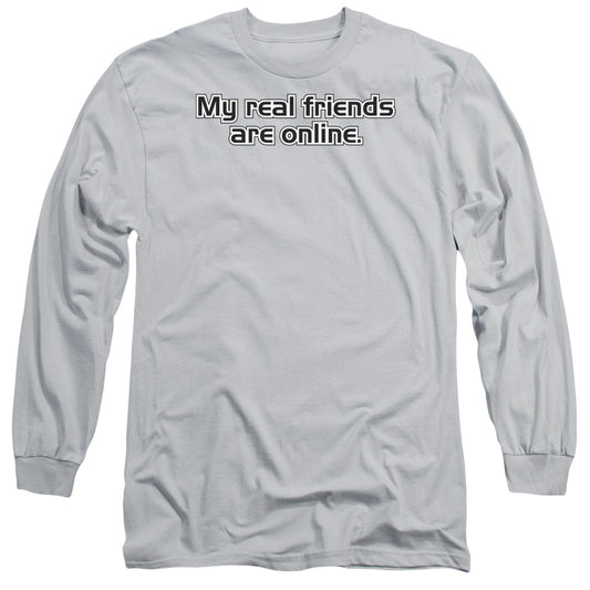 Online Friends - Long Sleeve Adult 18 - 1 - Silver T-shirt
