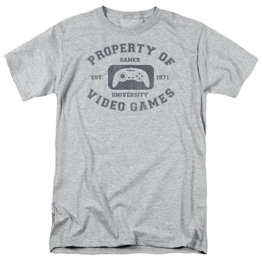 Gamer University - Short Sleeve Adult 18 - 1 - Athletic Heather T-shirt
