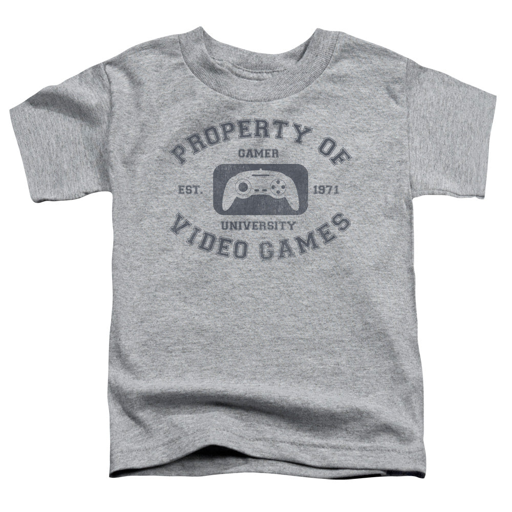Gamer University - Short Sleeve Toddler Tee - Athletic Heather T-shirt