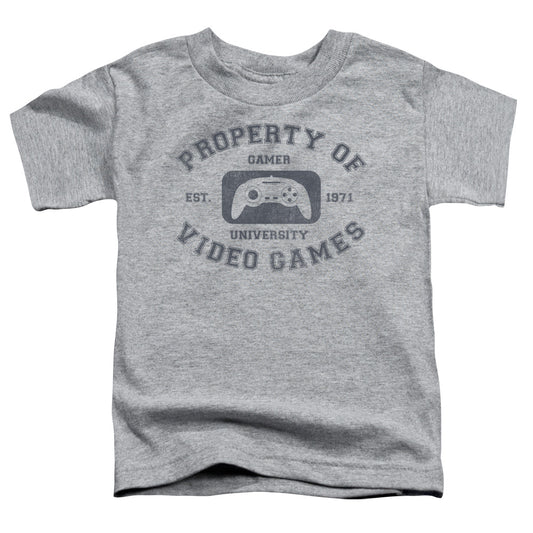 Gamer University - Short Sleeve Toddler Tee - Athletic Heather T-shirt