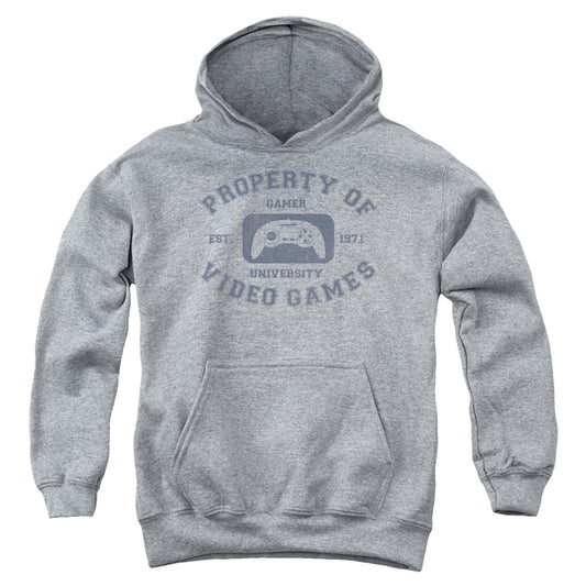 Gamer University - Youth Pull-over Hoodie - Heather