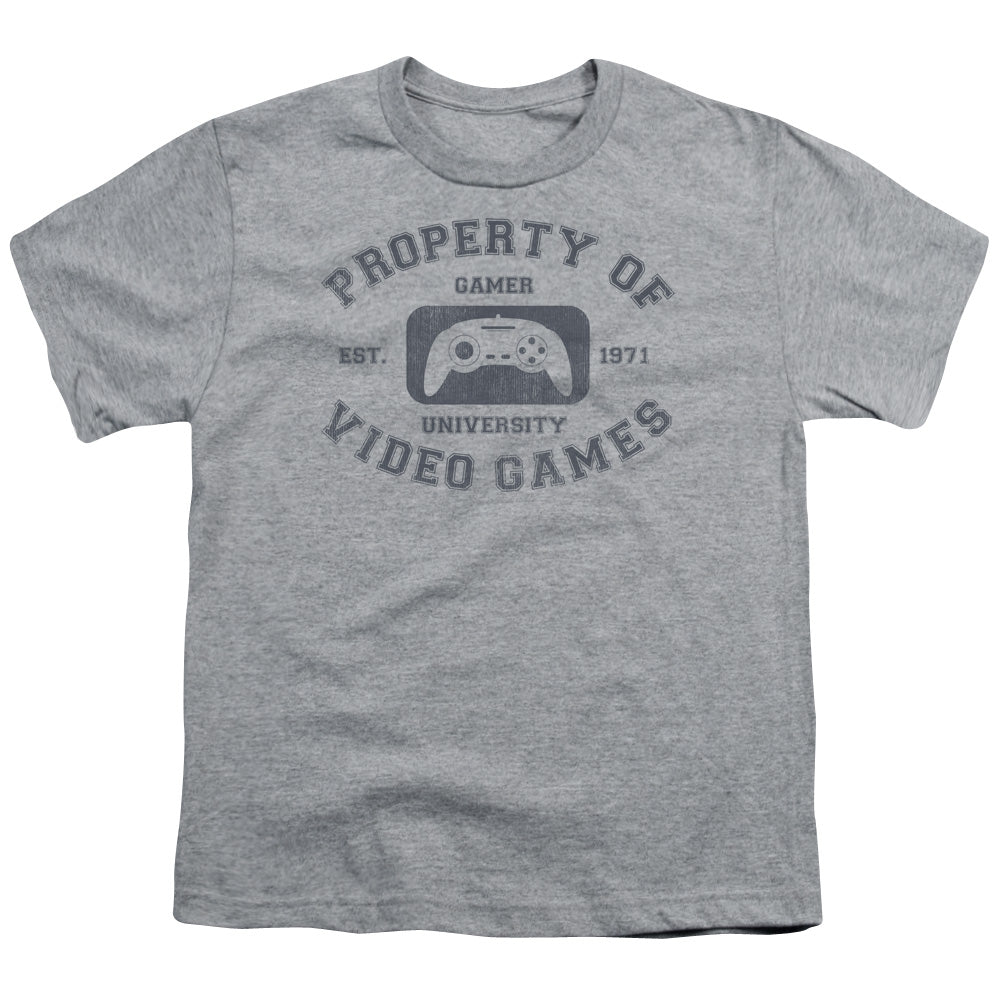 Gamer University - Short Sleeve Youth 18 - 1 - Athletic Heather T-shirt