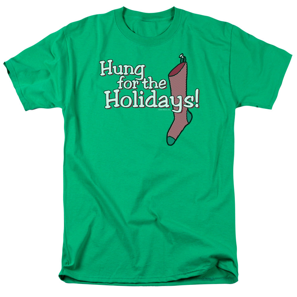 Hung For The Holidays - Short Sleeve Adult 18 - 1 - Kelly Green T-shirt