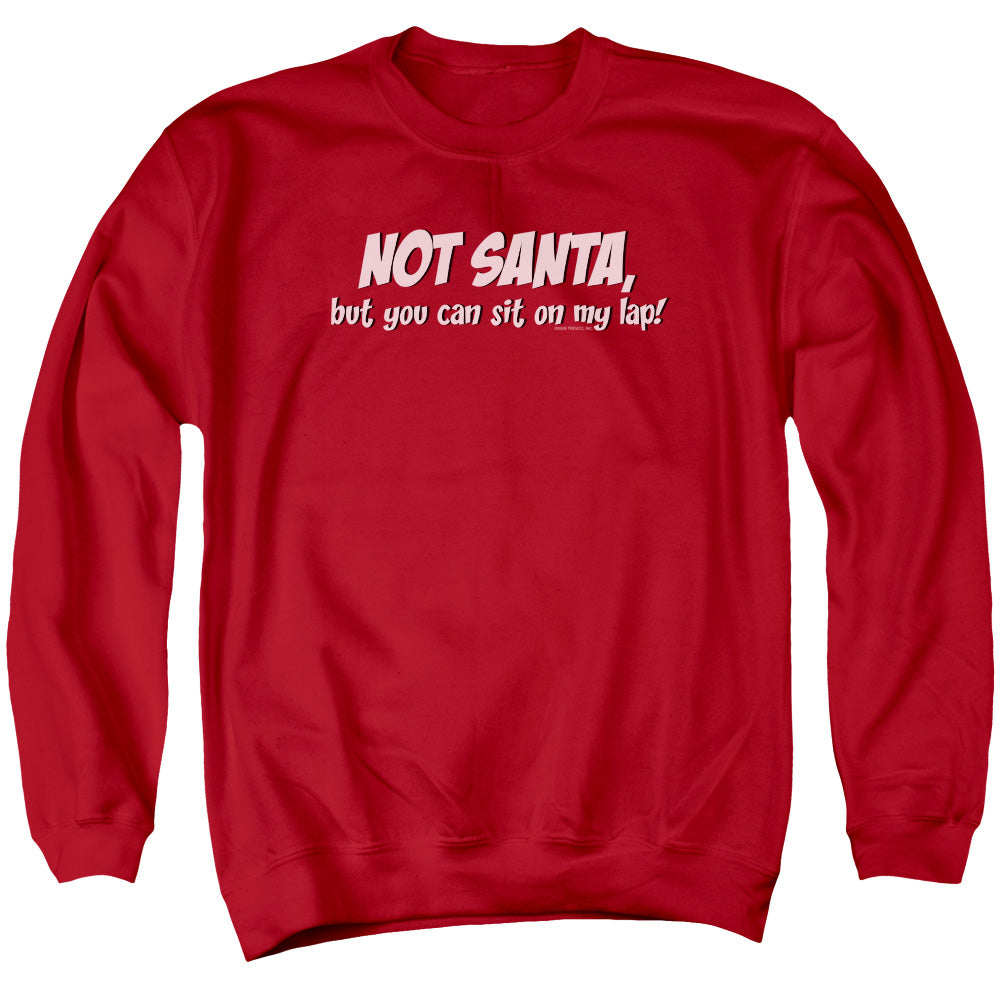Not Santa - Adult Crewneck Sweatshirt - Red