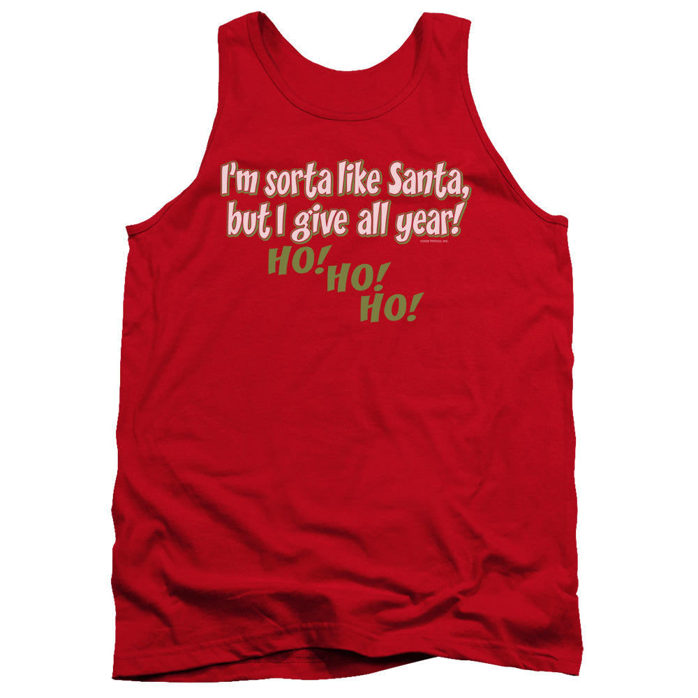 Sorta Like Santa - Adult Tank - Red