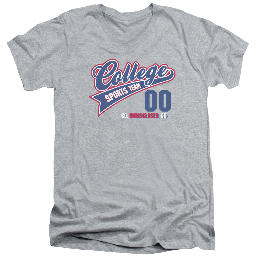 COLLEGE SPORTS TEAM-  ADULT V-NECK T-Shirt