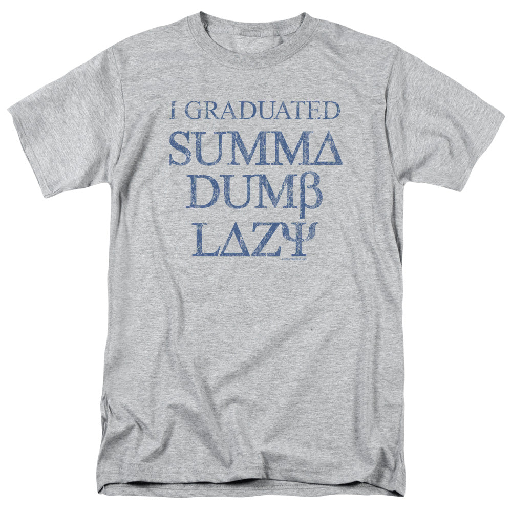 SUMMA DUMB LAZY -   ADULT 18/1 - ATHLETIC HEATHER T-Shirt