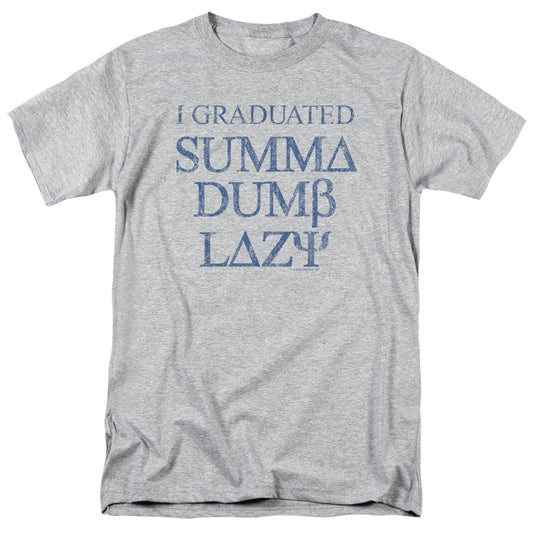 SUMMA DUMB LAZY -   ADULT 18/1 - ATHLETIC HEATHER T-Shirt