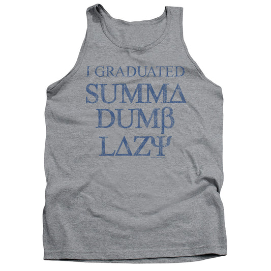 Summa Dumb Lazy - Adult Tank - Athletic Heather