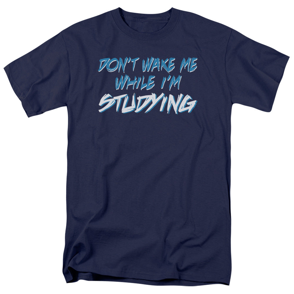 Studying - Short Sleeve Adult 18 - 1 - Navy T-shirt
