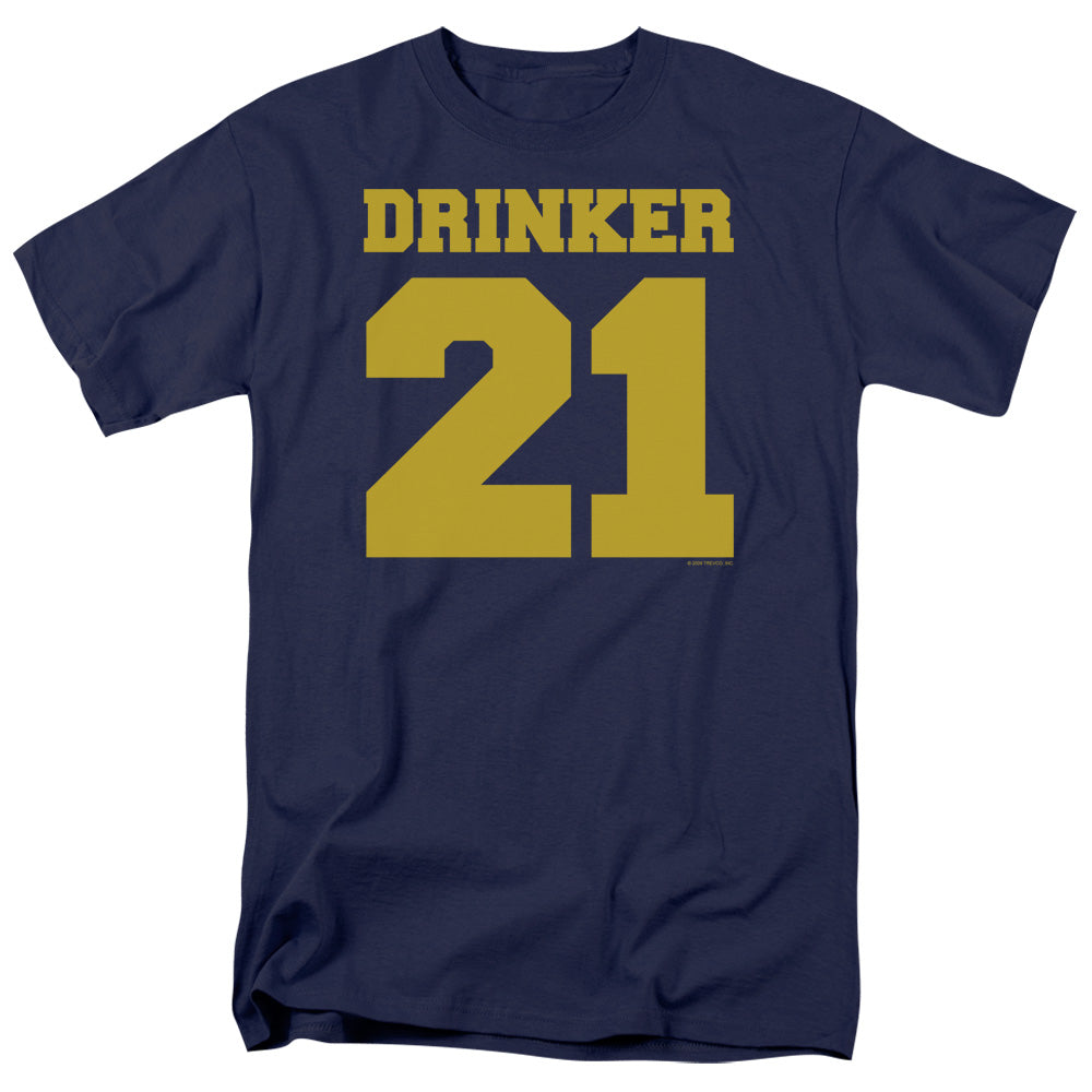Drinker 21 - Short Sleeve Adult 18 - 1 - Navy T-shirt