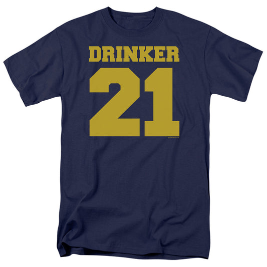 Drinker 21 - Short Sleeve Adult 18 - 1 - Navy T-shirt