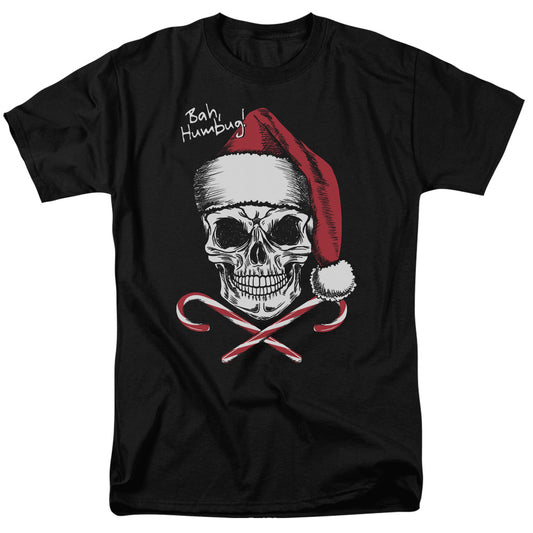 Skull Bah Humbug - Short Sleeve Adult 18 - 1 - Black T-shirt