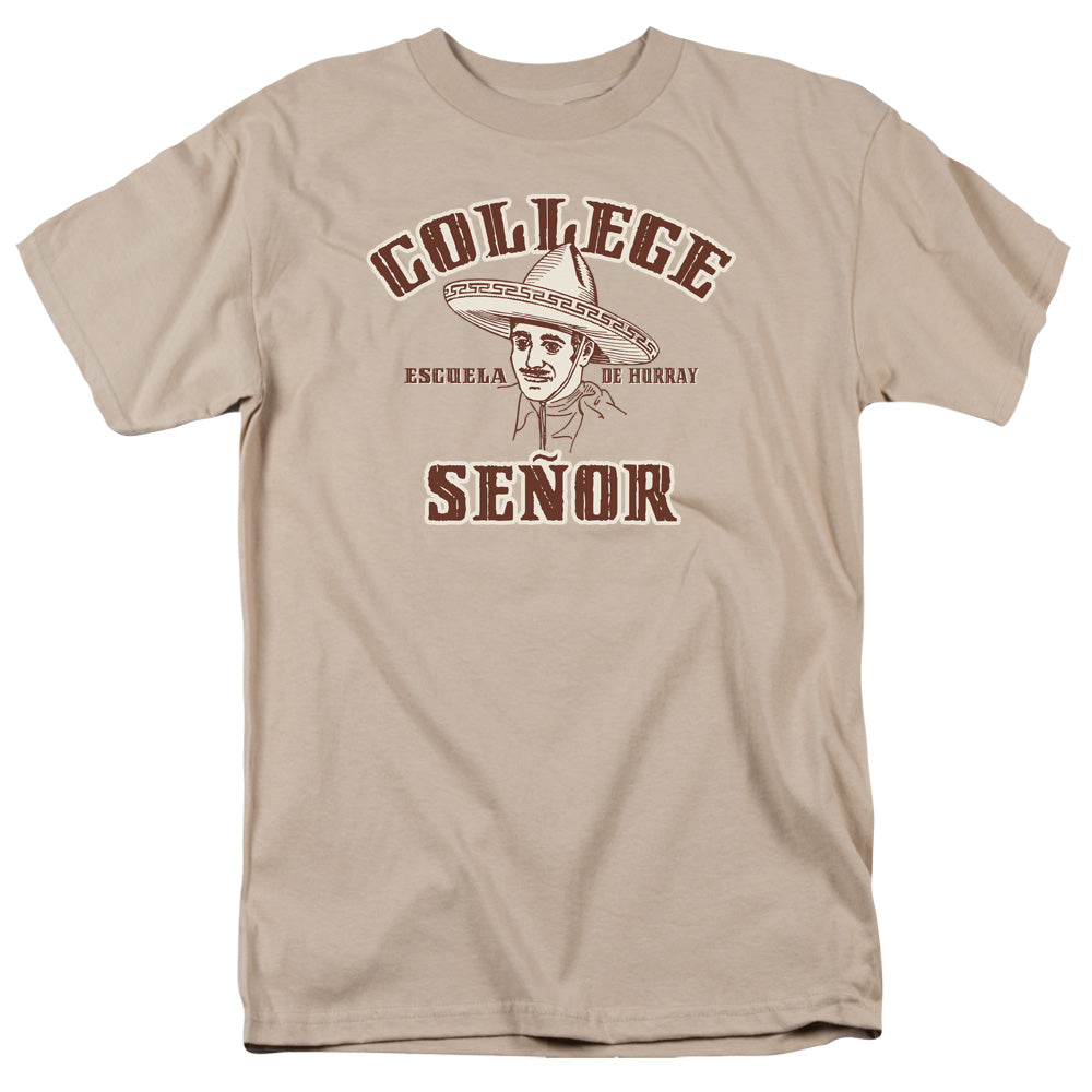 College Senor - Short Sleeve Adult 18 - 1 - Sand T-shirt