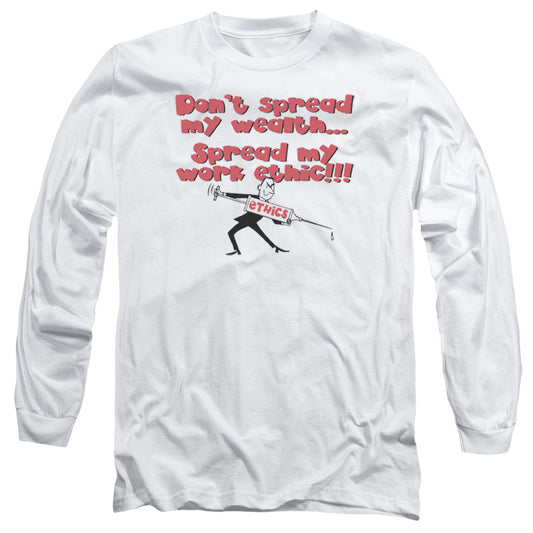 Work Ethic - Long Sleeve Adult 18 - 1 - White T-shirt