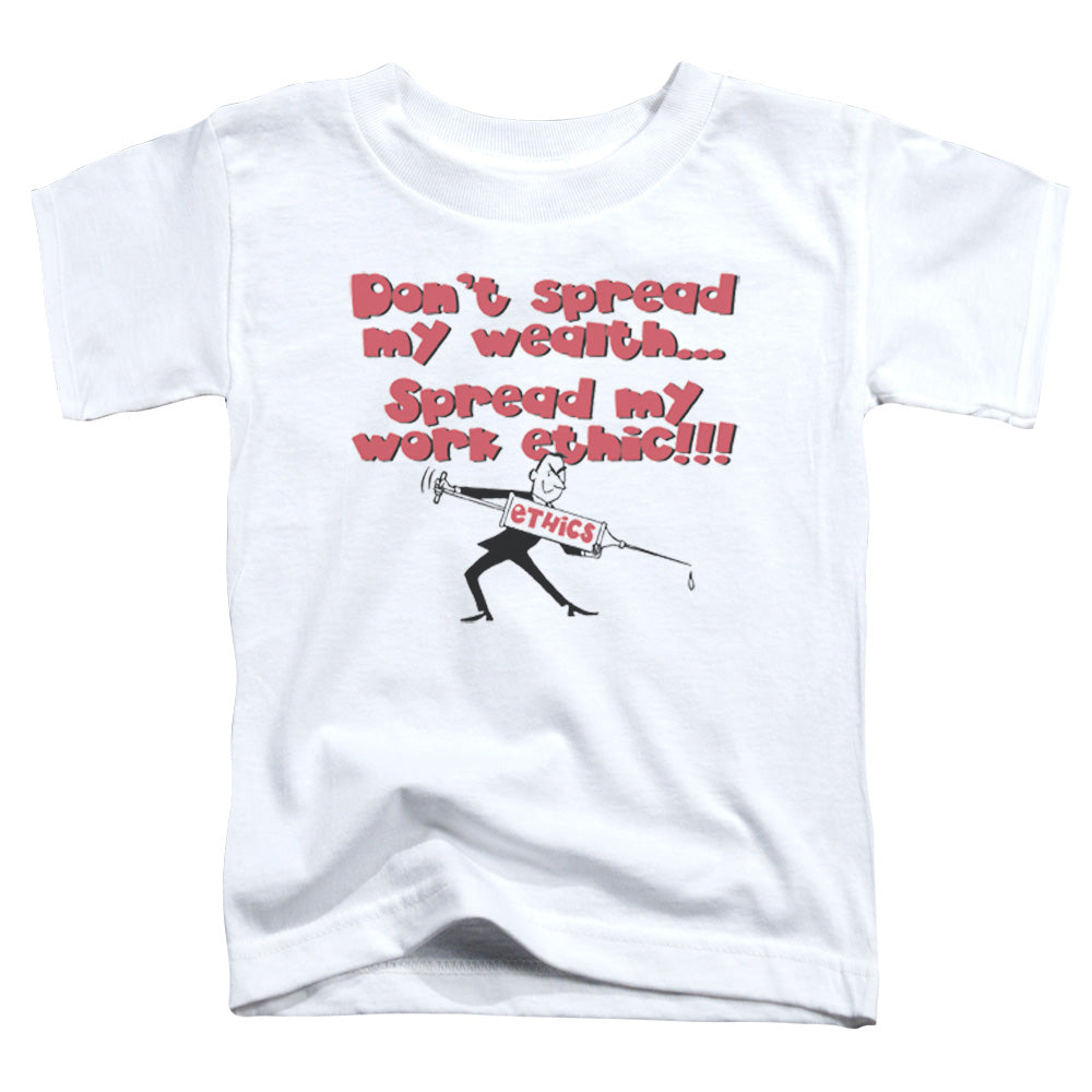 Work Ethic - Short Sleeve Toddler Tee - White T-shirt