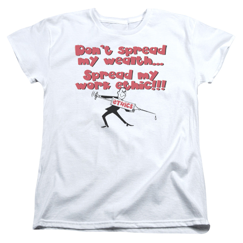 Work Ethic - Short Sleeve Womens Tee - White T-shirt